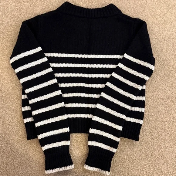 La Ligne Mini Marin Sweater Black Cream Stripe - Picture 9 of 9